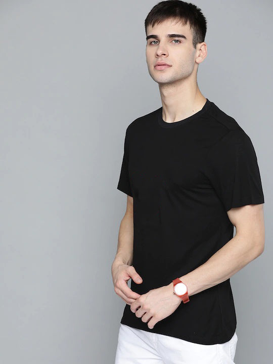 Plain Black Regular T-shirt