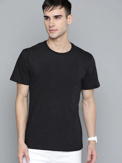 Plain Black Regular T-shirt