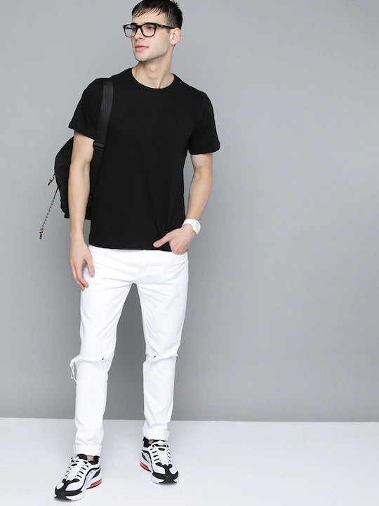 Plain Black Regular T-shirt