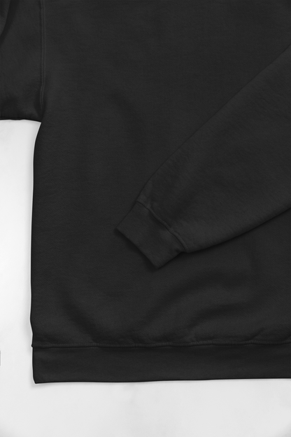 Full sleeve solid men Black sweat shirt