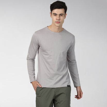 Plain C - Grey Full Sleeves T-shirt