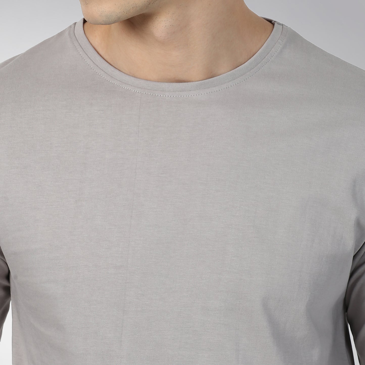 Plain C - Grey Full Sleeves T-shirt