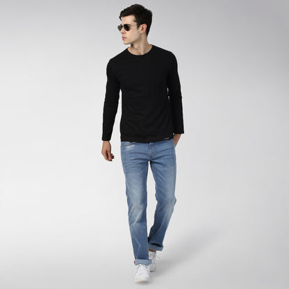 Plain Black Full Sleeves T-shirt