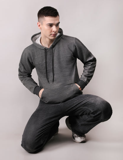 Dark Grey Non Zipper Hoodie