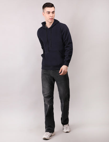 Navy Blue Non Zipper Hoodie