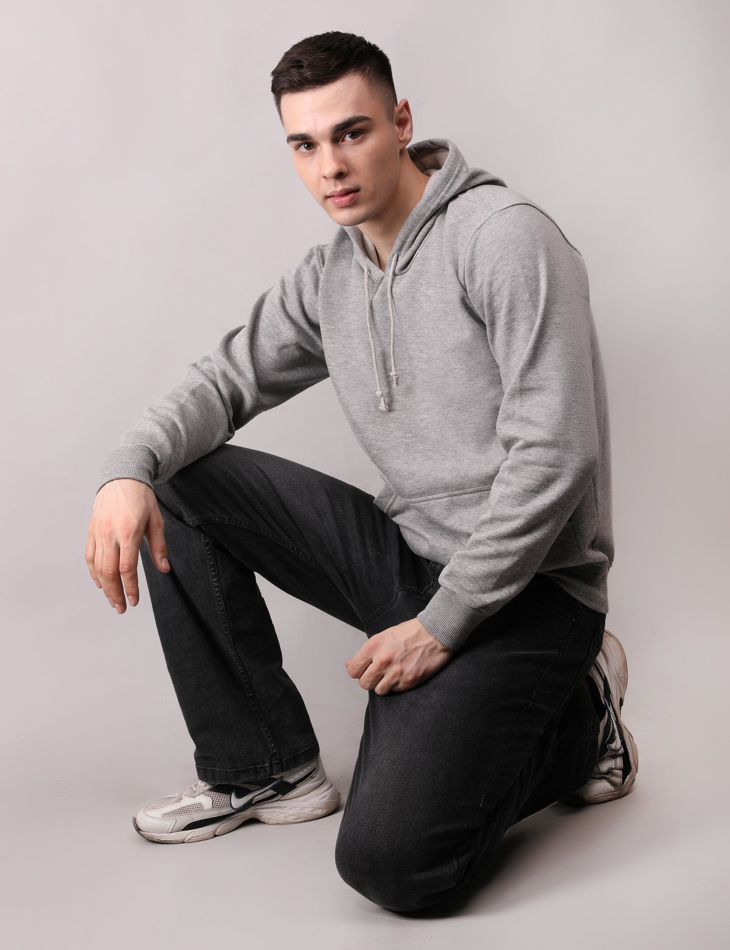 Light Grey Non Zipper Hoodie