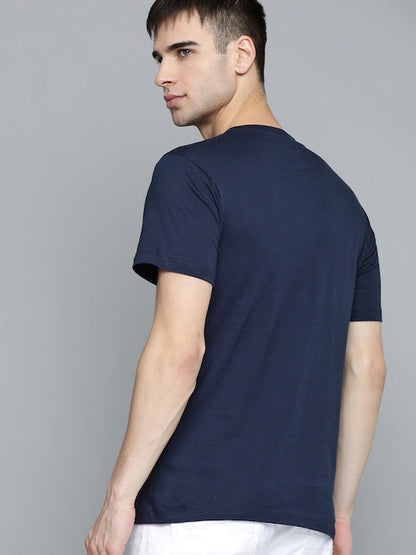 Plain Navy Blue Regular T-shirt