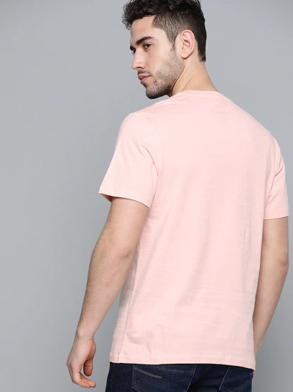 Light Pink Plain Regular T-shirt